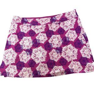Tranquility By Colorado Clothing Pink & Purple Mandala Print Skort L